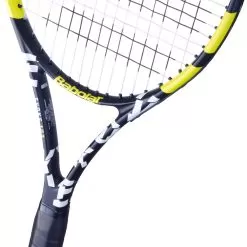 Babolat Evoke 102 + Blue Club Bag Tennis Starter Bundle -Dreams of Tennis 121222 142 Babolat Evoke 102 Strung Tennis Racquet Black Yellow heart 1000 1000