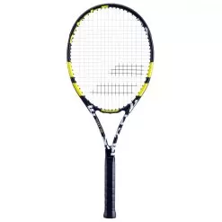 Babolat Evoke 102 Strung Tennis Racquet (Black/Yellow)