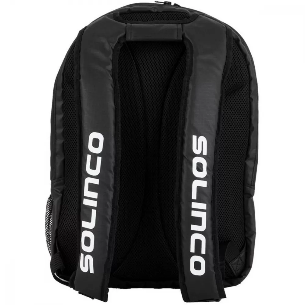 Solinco Tour Tennis Backpack (Black/White) 2 Solinco Tour Tennis Backpack (Black/White) - Image 2