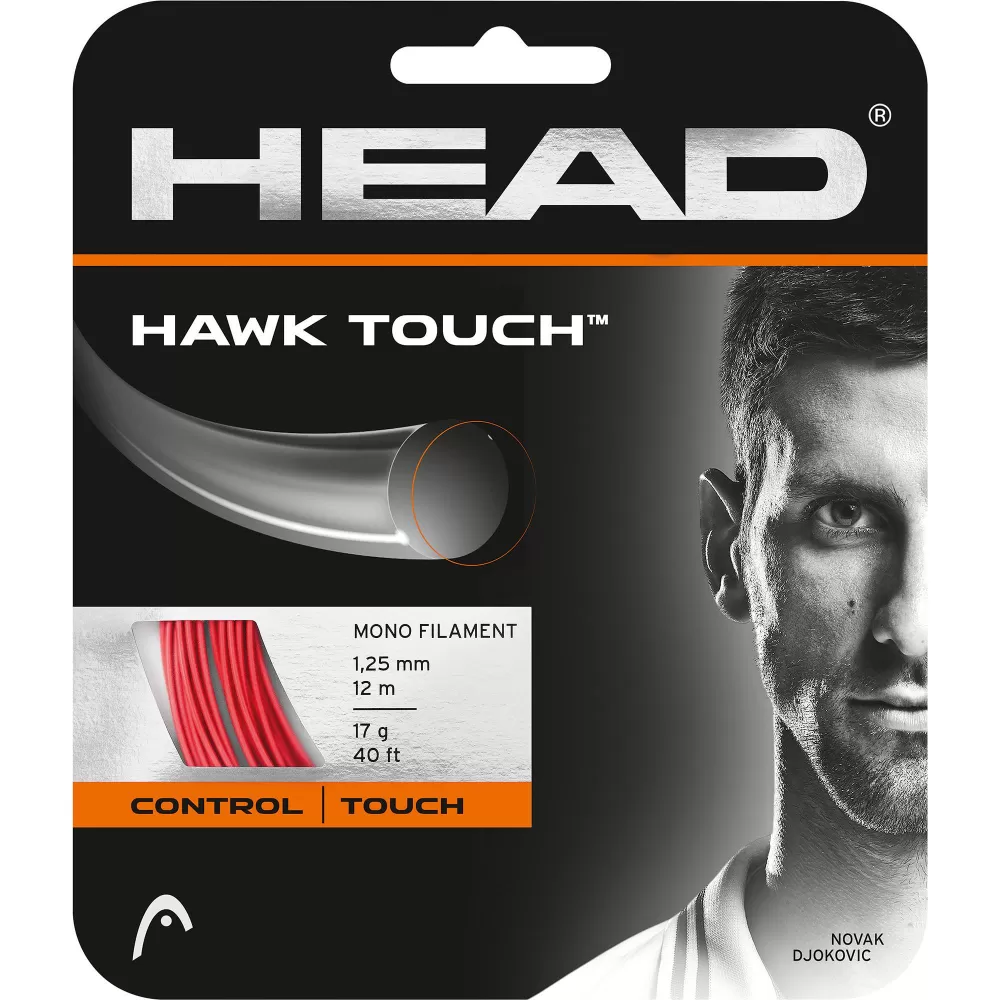 Head Hawk Touch 17g Tennis String, Red (Set) 1 Head Hawk Touch 17g Tennis String, Red (Set)