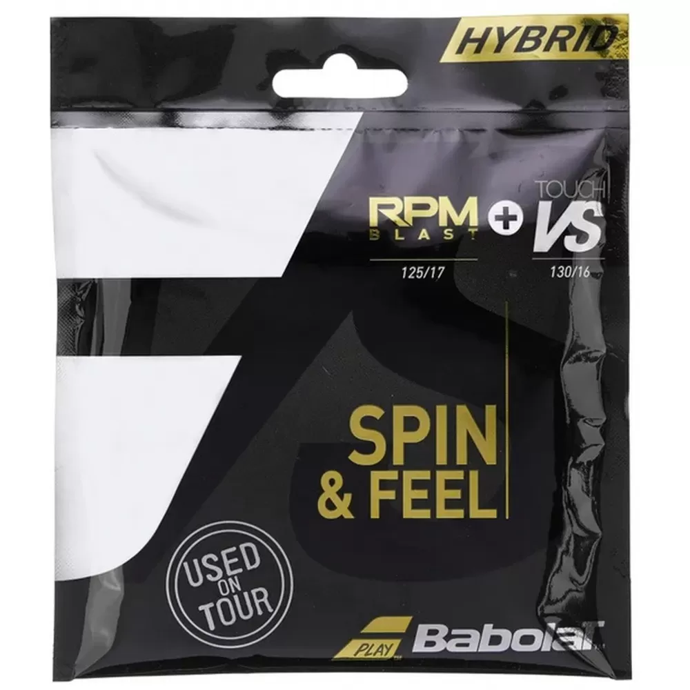 Babolat Hybrid RPM Blast 17g + Touch VS 16g Tennis String (Set)
