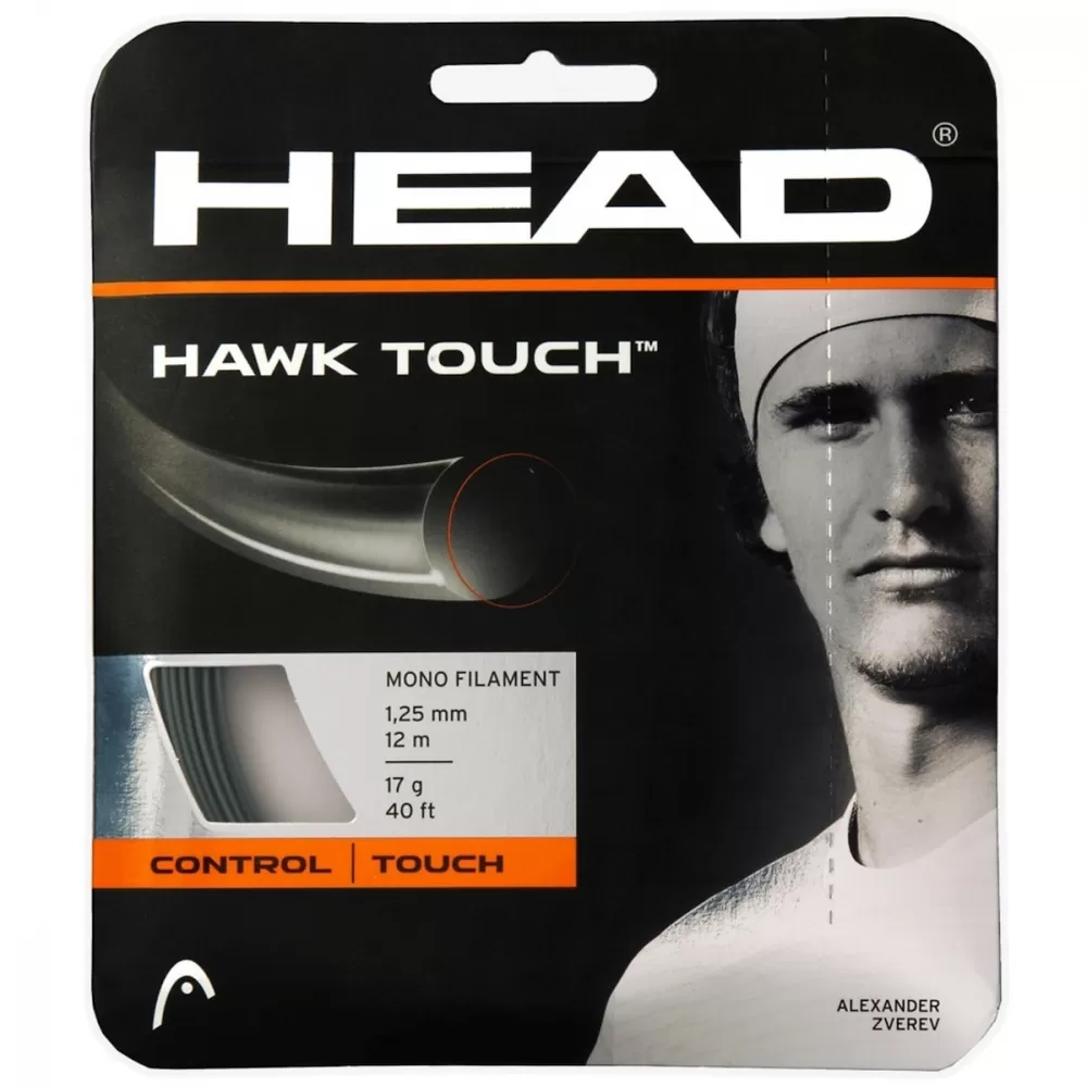 Head Hawk Touch 16g Tennis String, Black (Set) 1 Head Hawk Touch 16g Tennis String, Black (Set)