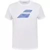 Babolat Men’s Exercise Big Flag Crew Neck Tennis Training Tee (Heather White)