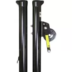 Douglas Sidewinder 2-7/8 Inch Tennis Post W/ External Wind (Black)