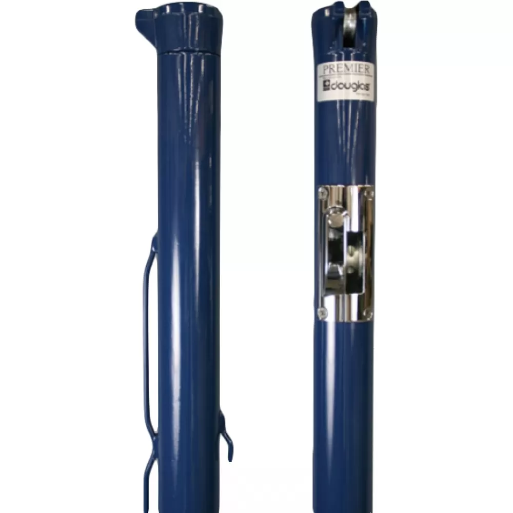 Douglas Premier XS Open Blue Internal Wind Tennis Posts - Plated Gears 1 Douglas Premier XS Open Blue Internal Wind Tennis Posts - Plated Gears
