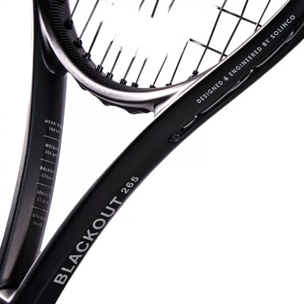 Solinco Blackout 265 (100) Tennis Racquet 3 Solinco Blackout 265 (100) Tennis Racquet - Image 3
