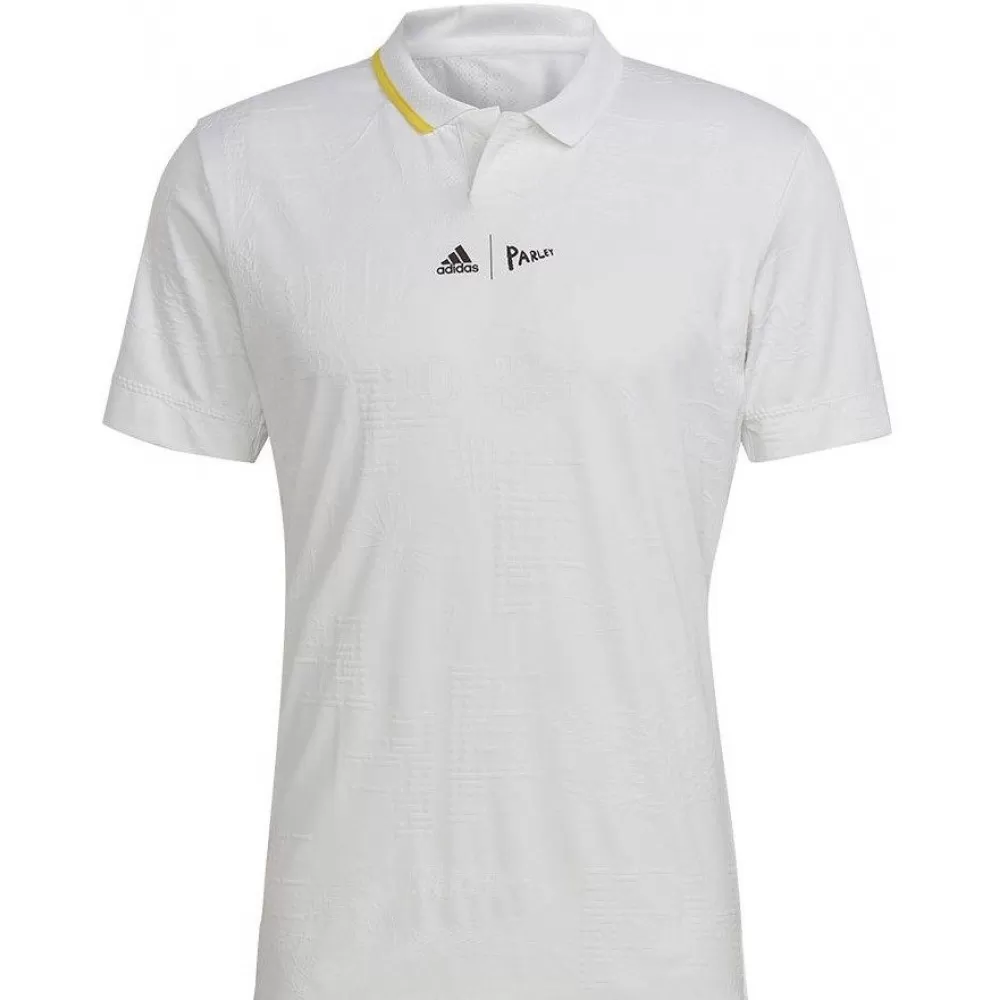 Adidas Men’s London FreeLift Tennis Polo (White)