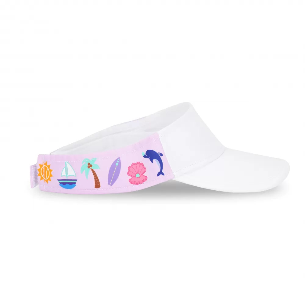Ame & Lulu Little Love Visor (Malibu Tennis) 2 Ame & Lulu Little Love Visor (Malibu Tennis) - Image 2