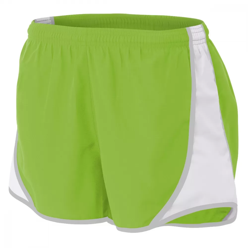 A4 Women’s 3” Tennis Speed Shorts (Lime/White)