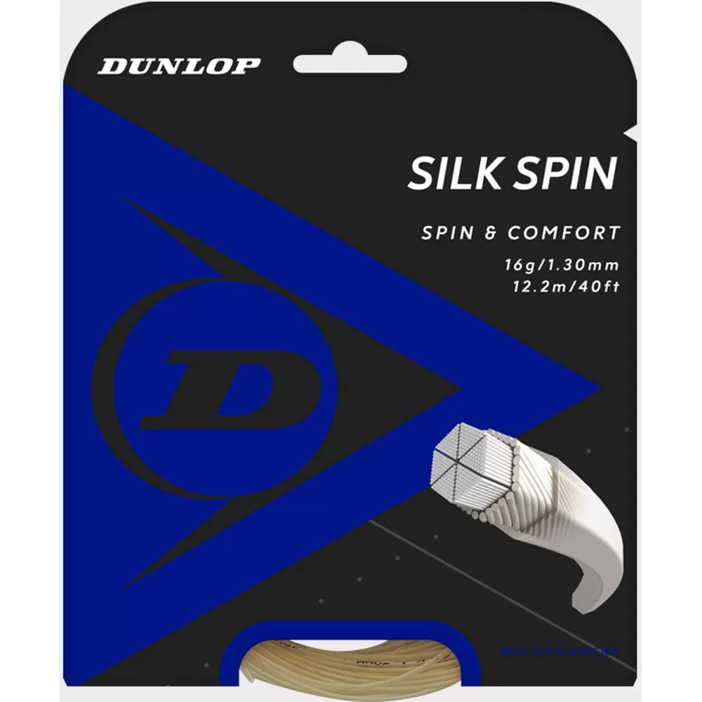 Dunlop Silk Spin 17g Tennis String (Set) 1 Dunlop Silk Spin 17g Tennis String (Set)