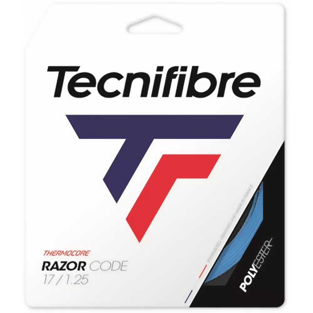 Tecnifibre Razor Code Blue 17g Tennis String (Set)