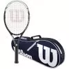 Wilson Hyper Hammer 5.3 Tennis Racquet Bundled W Advantage II Tennis Bag (Navy/White)