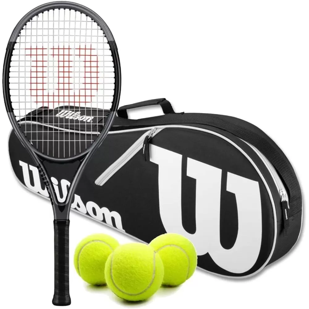 Wilson H2 Hyper Hammer Tennis Racquet Bundled W A Black Advantage II Bag & 3 Balls 1 Wilson H2 Hyper Hammer Tennis Racquet Bundled W A Black Advantage II Bag & 3 Balls