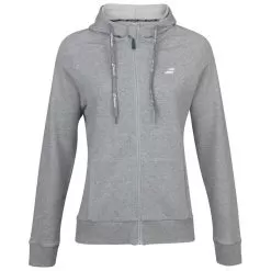 Babolat Women’s Exercise Hooded Tennis Training Jacket (High Rise/Heather)