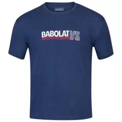 Babolat Men’s Vintage Crew Neck Tennis Tee (Estate Blue/Heather)