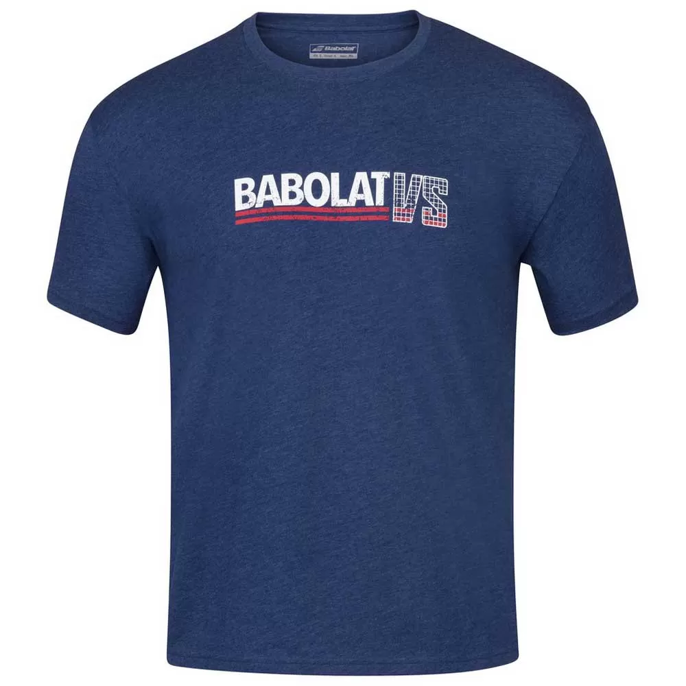 Babolat Men’s Vintage Crew Neck Tennis Tee (Estate Blue/Heather) 1 Babolat Men’s Vintage Crew Neck Tennis Tee (Estate Blue/Heather)
