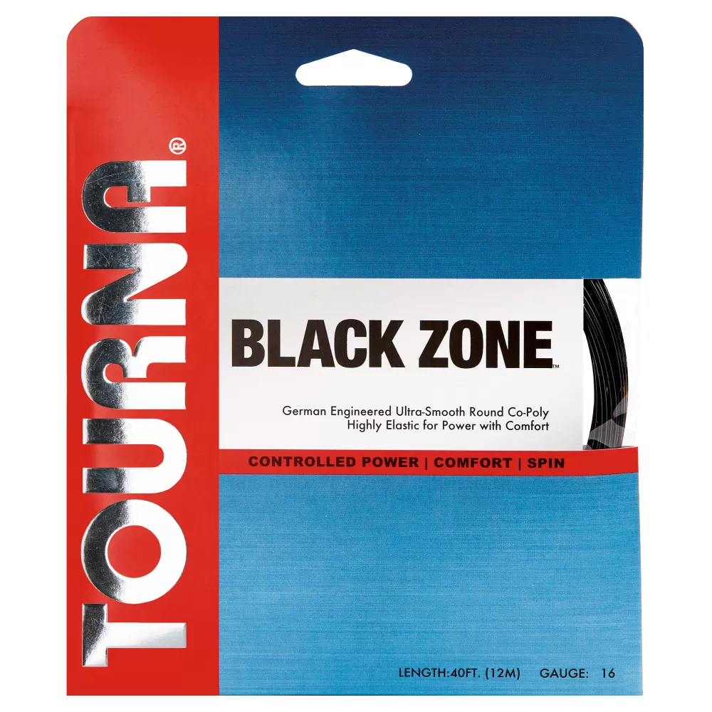 Tourna Big Hitter Black Zone 16g Tennis String (Set) 1 Tourna Big Hitter Black Zone 16g Tennis String (Set)