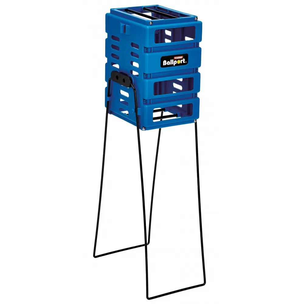 Tourna Ballport Mini 36-Ball Tennis Ball Hopper (Red Or Blue) 1 Tourna Ballport Mini 36-Ball Tennis Ball Hopper (Red Or Blue)