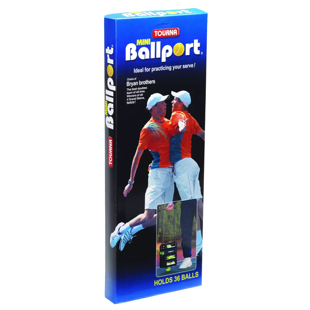 Tourna Ballport Mini 36-Ball Tennis Ball Hopper (Red Or Blue) 3 Tourna Ballport Mini 36-Ball Tennis Ball Hopper (Red Or Blue) - Image 3
