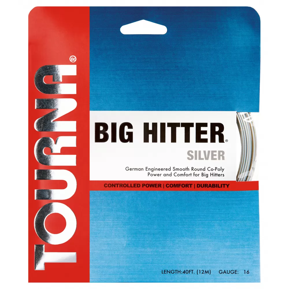 Tourna Big Hitter Silver 16g Tennis String (Set) 1 Tourna Big Hitter Silver 16g Tennis String (Set)