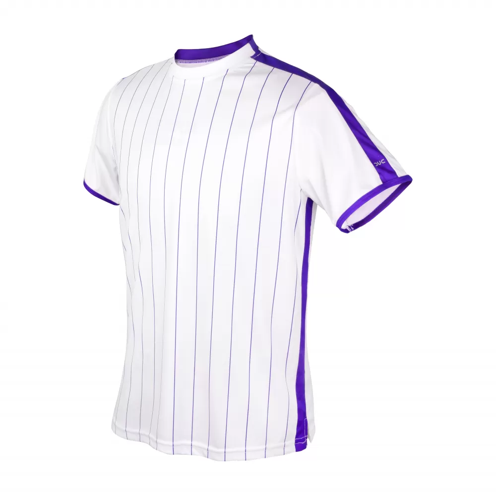 DUC Jailbird Men’s Tennis Crew (White/Purple) 1 DUC Jailbird Men’s Tennis Crew (White/Purple)