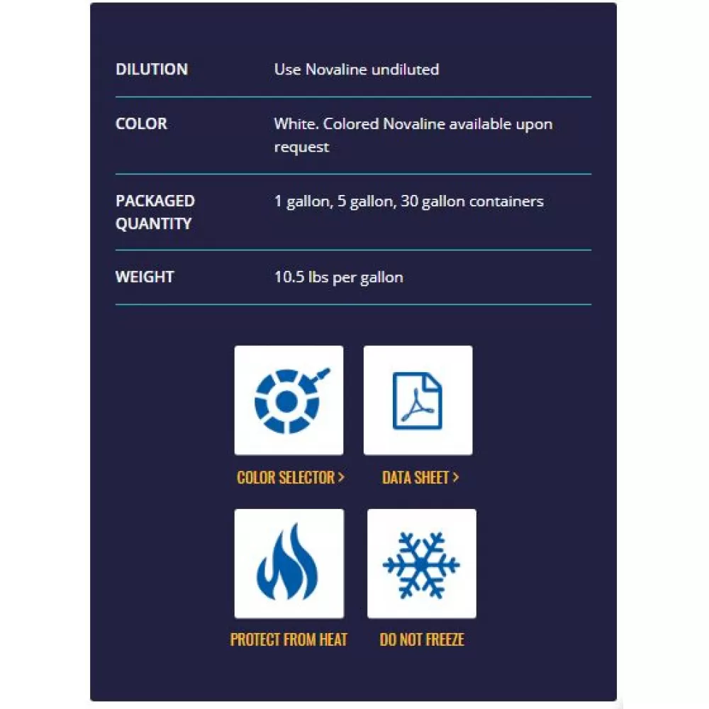 Nova NovaLine Non-Textured Tennis Court Line Paint (1 Gallon Pail) 2 Nova NovaLine Non-Textured Tennis Court Line Paint (1 Gallon Pail) - Image 2