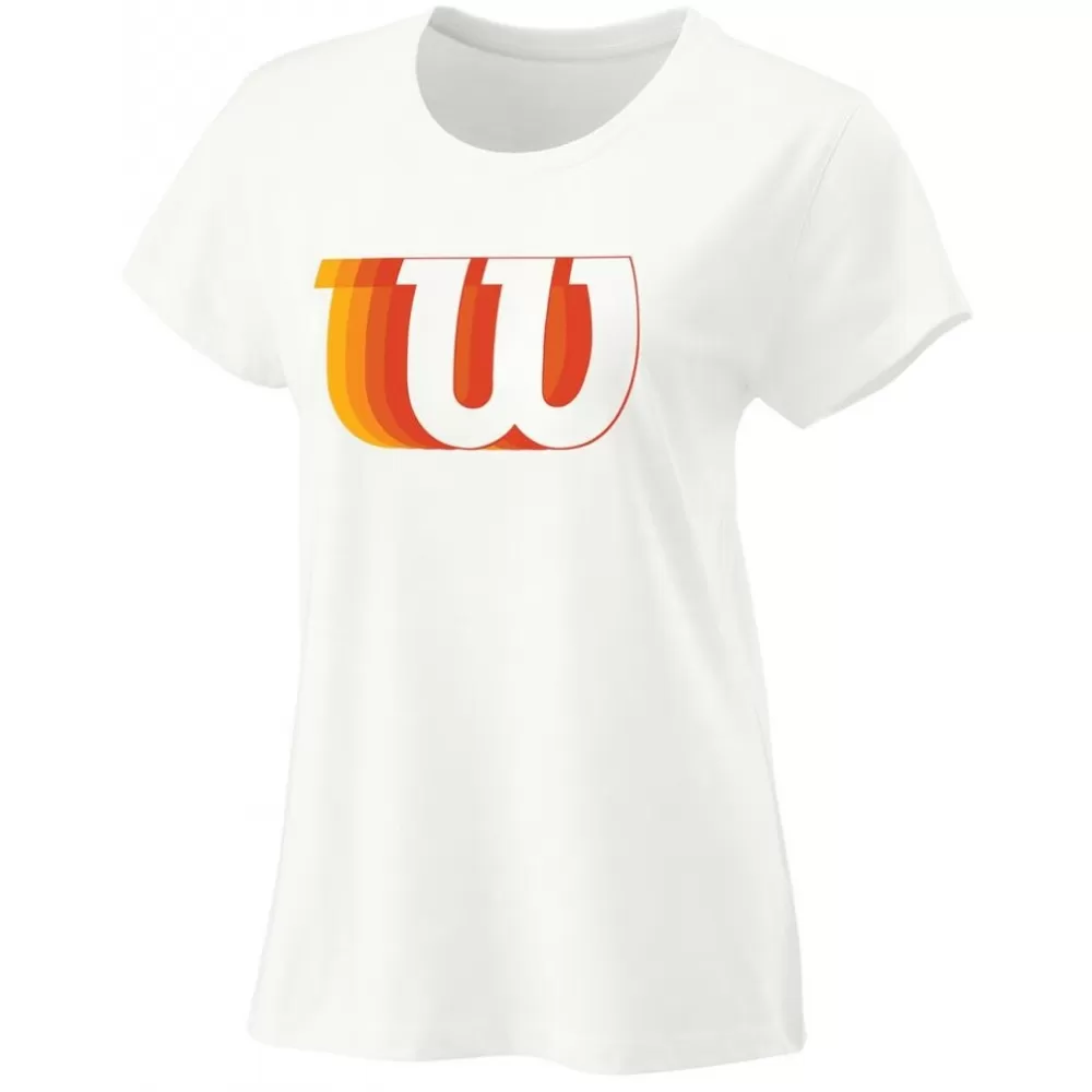 Wilson Women’s Blur W Tech Tennis Tee (White) 1 Wilson Women’s Blur W Tech Tennis Tee (White)
