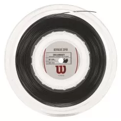 Wilson Revolve Spin 16g Black Tennis String (Reel)